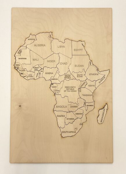 Africa Map Puzzle - Framed - Image 2